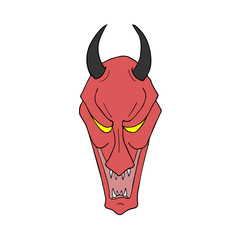 red demon mask