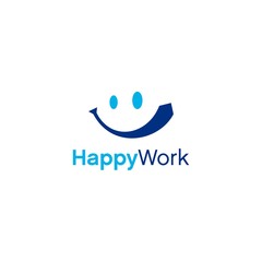 Happy Work Productivity Logo