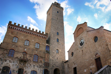 Beautiful view of San Gimignano, Italy