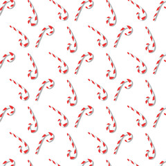 Traditional christmas candy. Vector illustration.