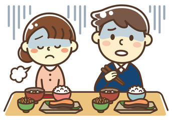 夫婦　食欲不振