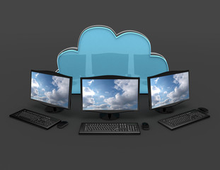 3d internet concept . 3d rendered illustration