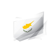 Cyprus flag, vector illustration on a white background