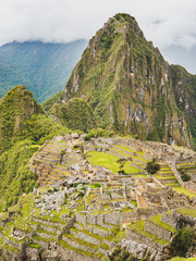 Views of the Huayna Picchu mountain