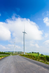 Windmill turbine for electric production at Khao Kho, Petchaboon, Thailand