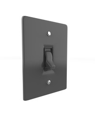 On and Off switch button. 3d illustration