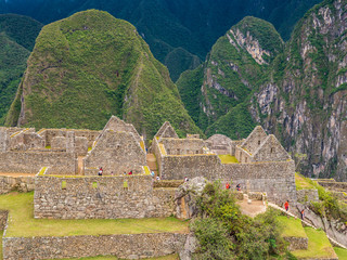 Constructions in the Machu Picchu citadel