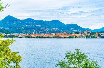 Cityscape of Verbania, Italy