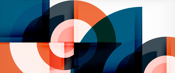 Obraz premium Multicolored round shapes abstract background