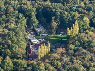 Ferme à l'automne à Ménerville dans les Yvelines en France