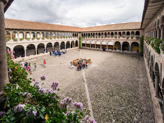 The center of the Qorikancha temple