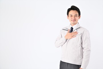 男性ポートレート　安心　安定