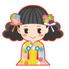 着物の女の子