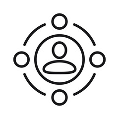 Conference icon vector. Collective icon, Social network button. Vector