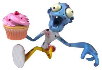 Fun zombie - 3D Illustration