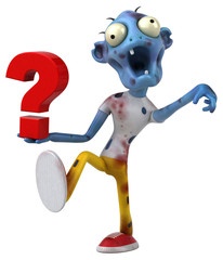 Fun zombie - 3D Illustration