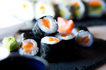 Maki Salmon Japanese Sushi