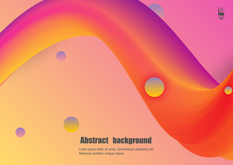 Colorful wave with grunge illustration. Eps10 Vector illustration