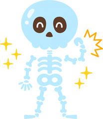 強い骨のキャラクター