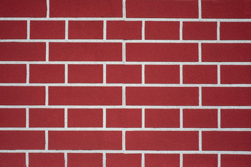 new red brick wall. background.