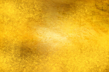 Golden brushed plate, brass plate