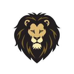 Wild Lion Head Logo Vector