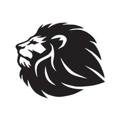 Wild Lion Head Vector Icon Logo Template
