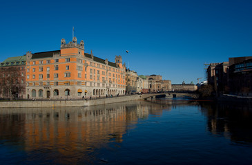 Fototapeta na wymiar Government buildings in Stockholm, Sweden 