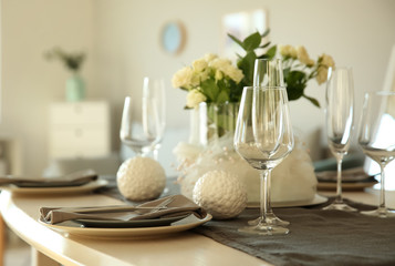 Beautiful festive table setting
