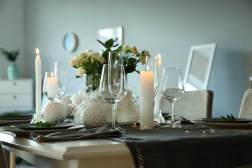 Beautiful festive table setting