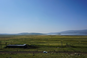 Naklejka premium Lake Arpi Scenery