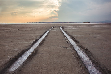 Salt lake in Larnaca