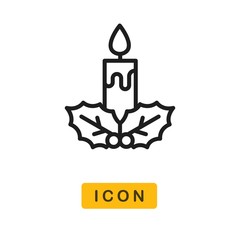 Candle vector icon