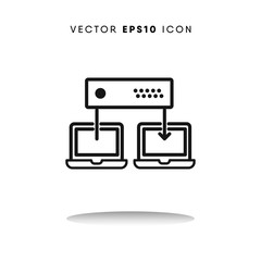Laptop vector icon