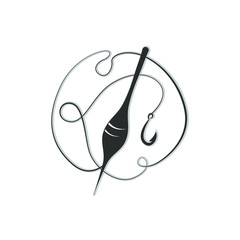 Fishing hook with float.