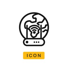 Mobile broadband modem vector icon