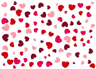 Pink and red rose petals.