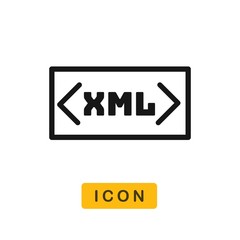 Xml vector icon