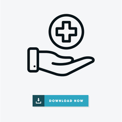 Obraz premium Support vector icon