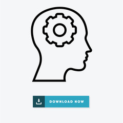Psychology vector icon