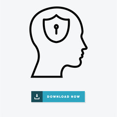 Secret vector icon