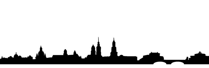 Silhouette von Dresden