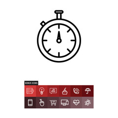 Stopwatch  vector icon