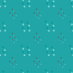 Seamless background pattern with various colored circles.