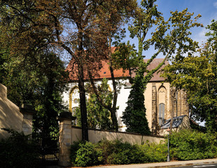 Fototapeta na wymiar Europa, Deutschland, Sachsen, Oberlausitz, Landkreis Görlitz, Sechsstadt Zittau, spätgotische Kreuzkirche 