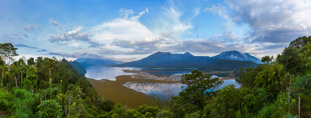 Fototapeta na wymiar Lake Buyan - Bali Island Indonesia