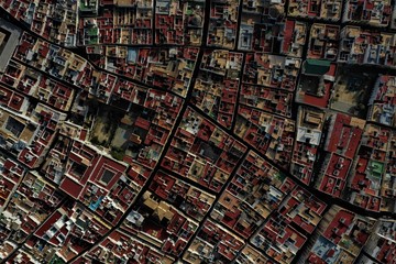 Fototapeta premium Cadiz in Spanien Luftbilder