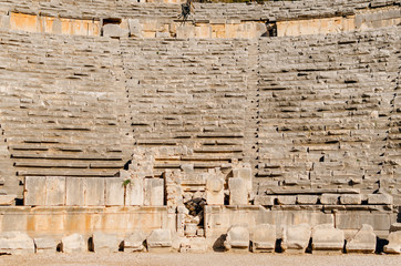 Myra Rock Tombs, ruins of the anceint necropolis, Demre, Antalya Province, Lycia, Anatolia, Turkey,