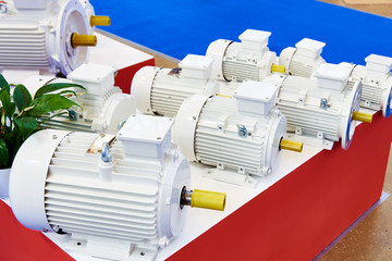 Asynchronous motors at exhibition