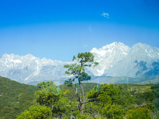 Obraz premium Jade Dragon Snow Mountain, Lijiang, Yunnan